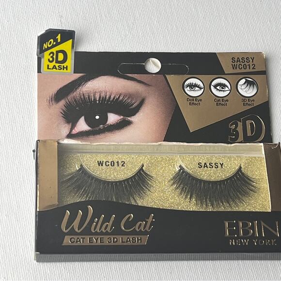 EBIN NEW YORK  Wild Cat Strip Cat Eye  3D Makeup Beauty  Lash Extension SASSY - Picture 3 of 8
